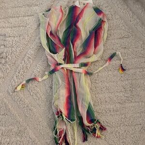 Colorful Striped Coverup